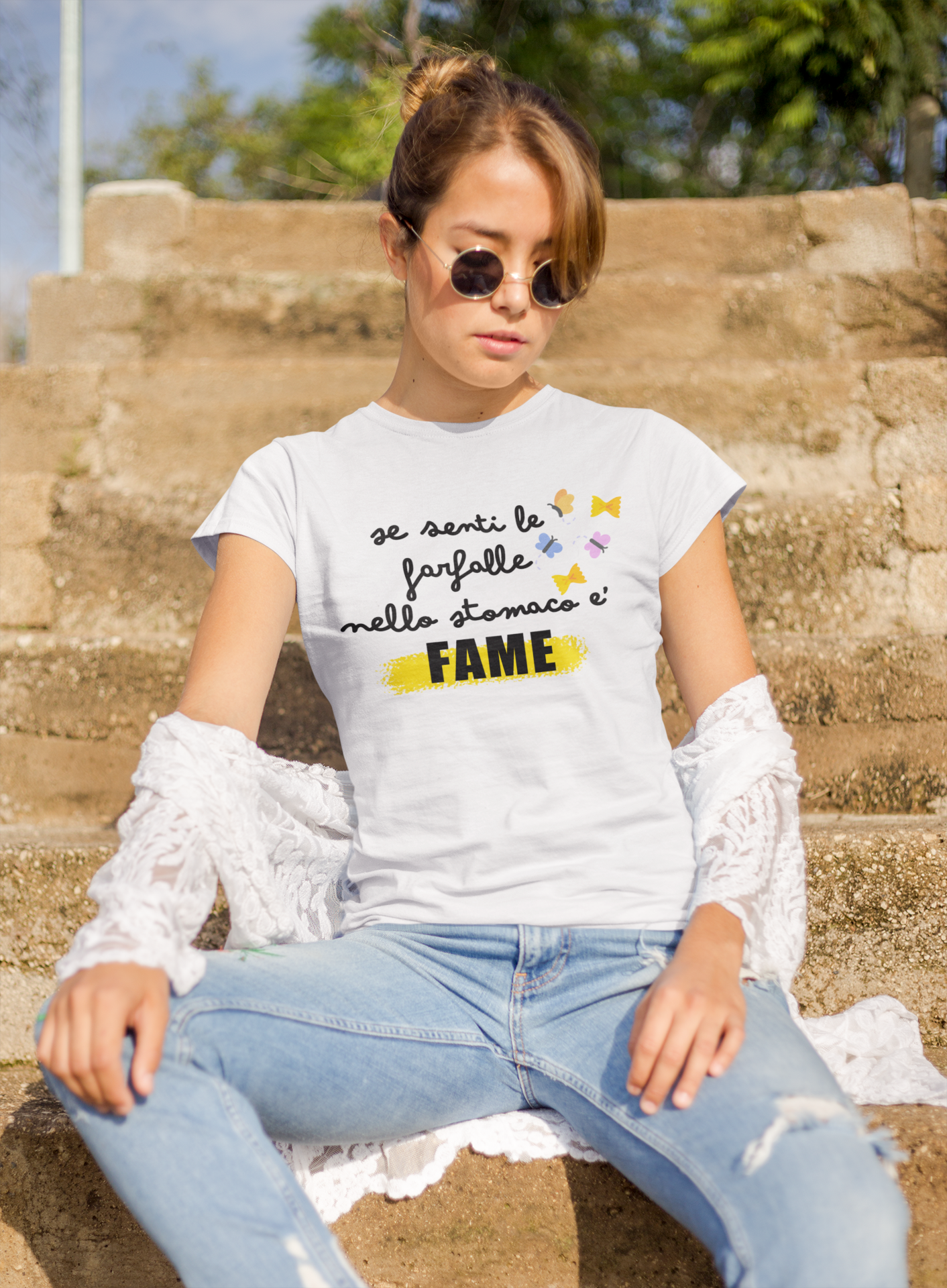 T-Shirt • FARFALLE nello stomaco