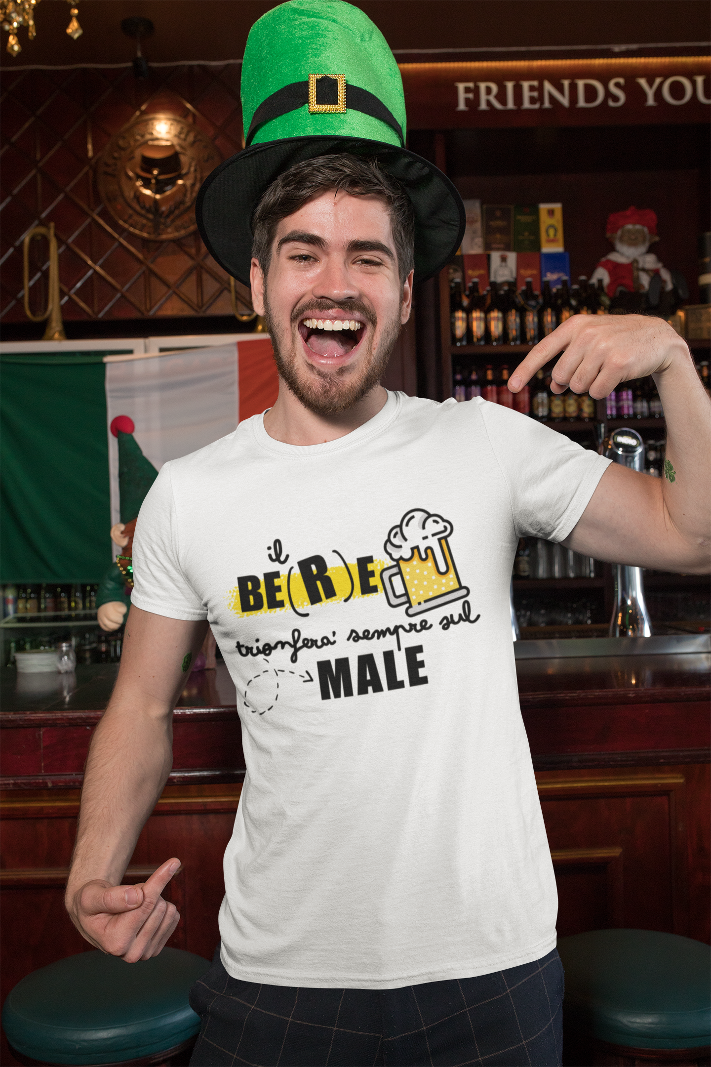 T-Shirt • IL BERE vincerà SEMPRE sul MALE