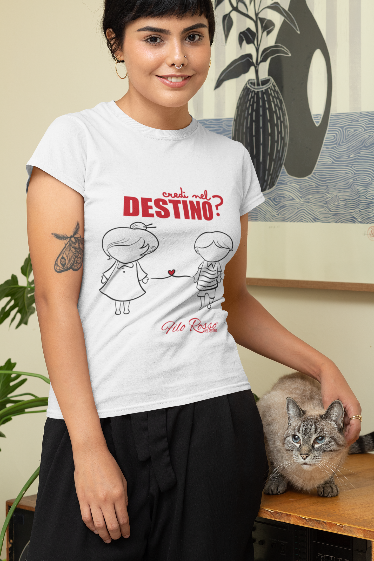 T-Shirt • FILO ROSSO DEL DESTINO