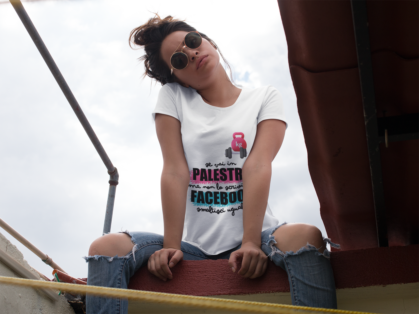 T-Shirt • Se vai in PALESTRA ma non lo scrivi su FACEBOOK