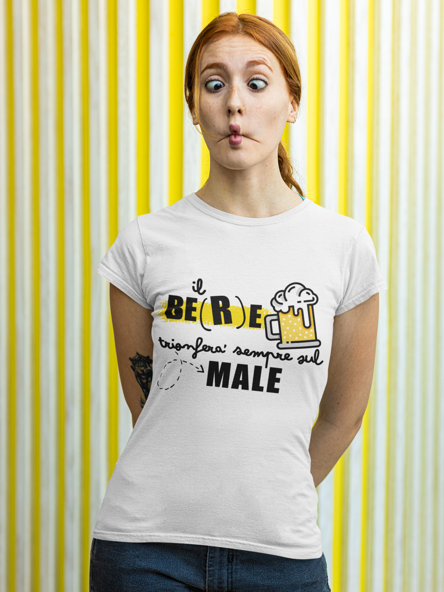 T-Shirt • IL BERE vincerà SEMPRE sul MALE