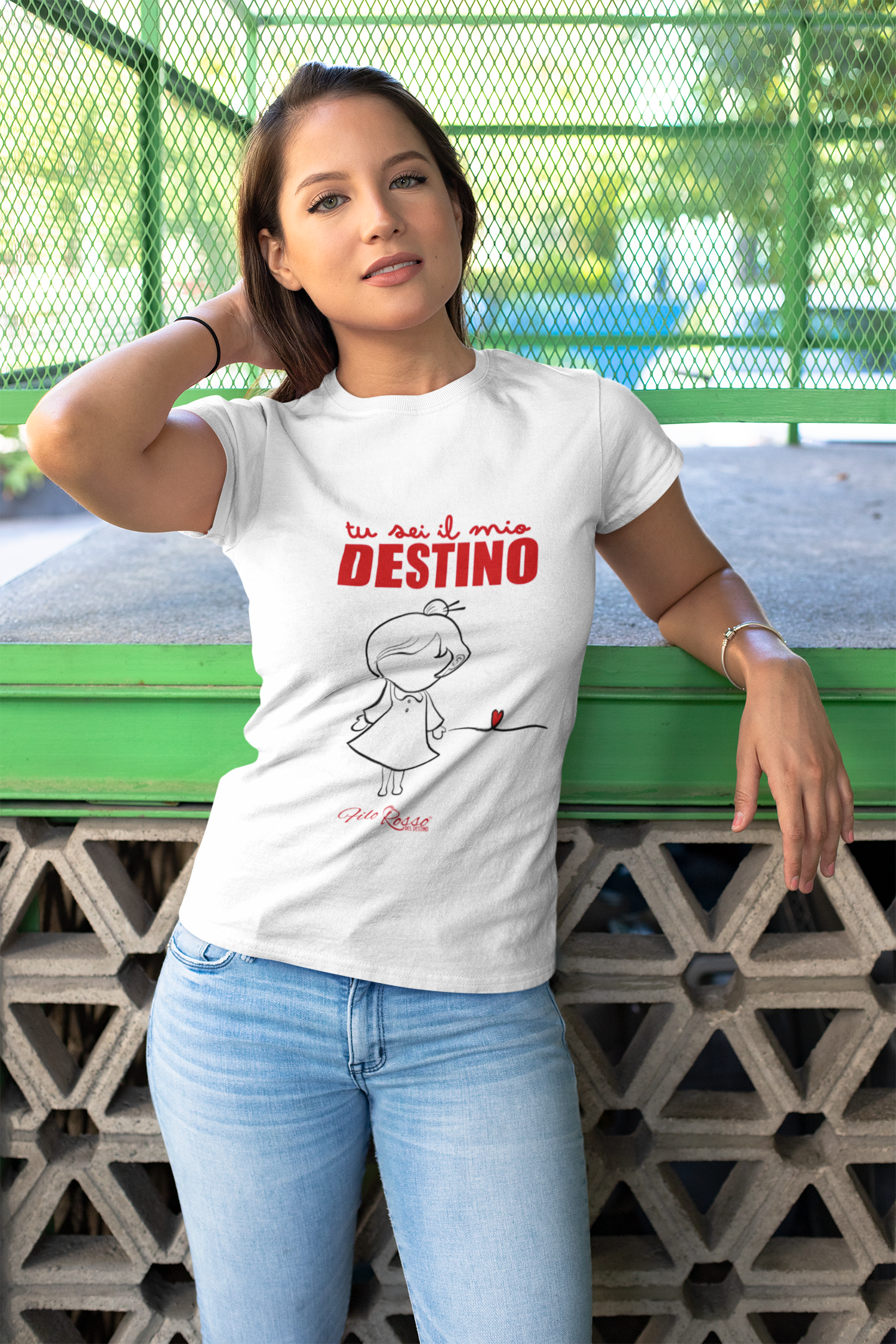 T-Shirt di COPPIA per LEI • Filo Rosso del Destino